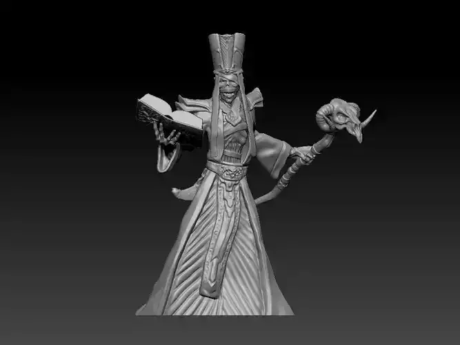 Lich Skelton ready to 3d print