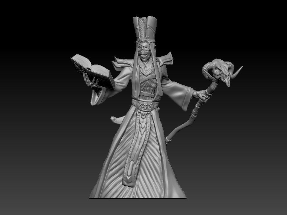 Lich Skelton ready to 3d print 3D model_1