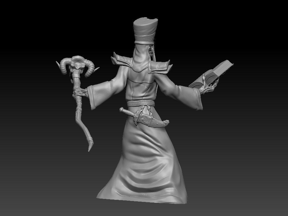 Lich Skelton ready to 3d print 3D model_2