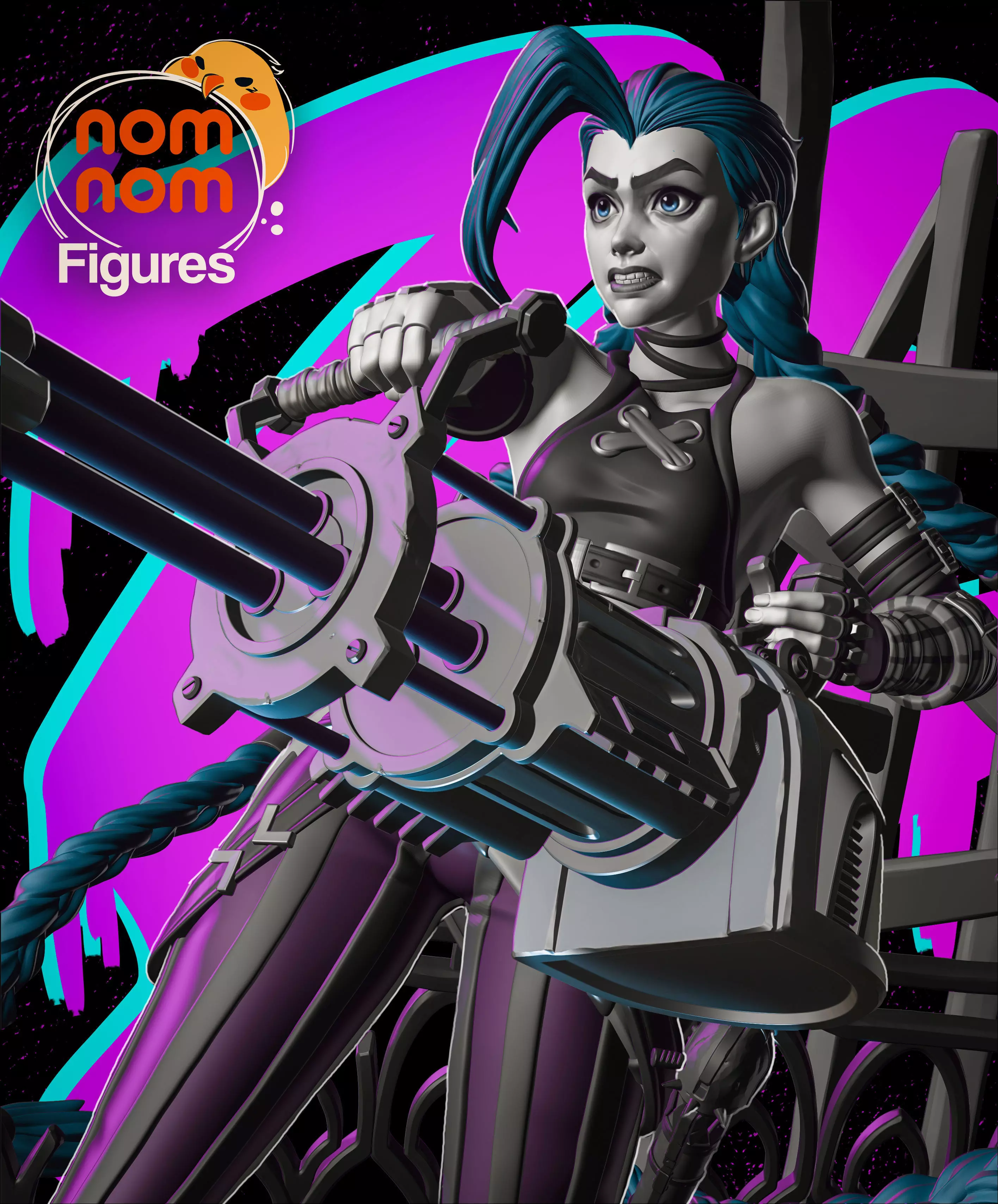 Jinx - Arcane 3D print model_0