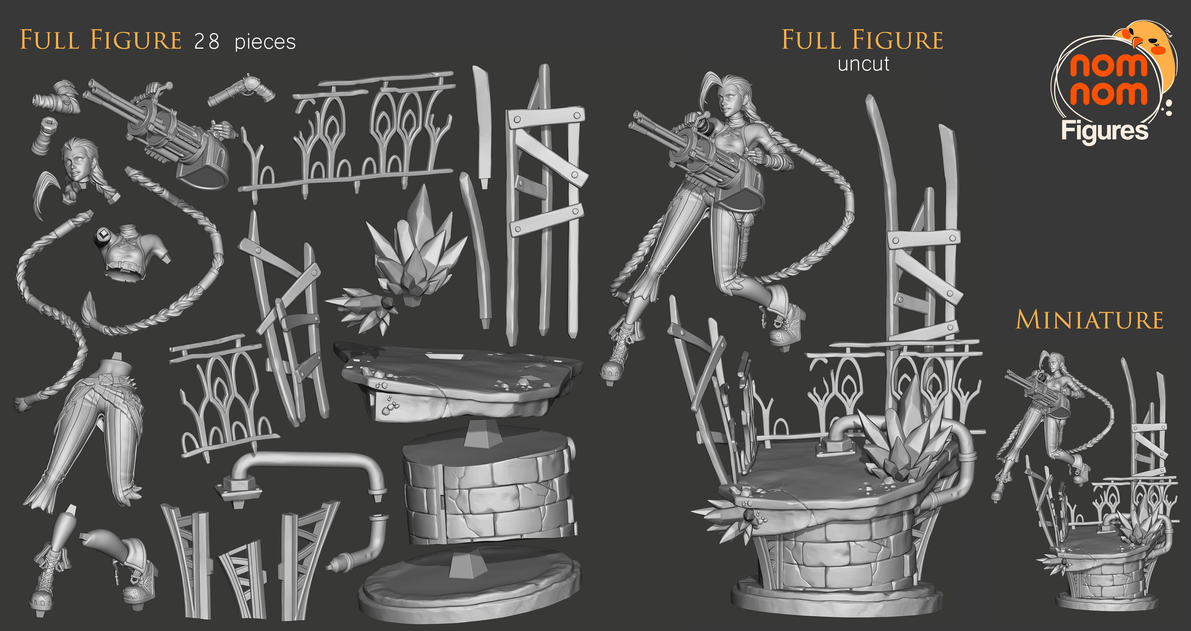 Jinx - Arcane 3D print model_1