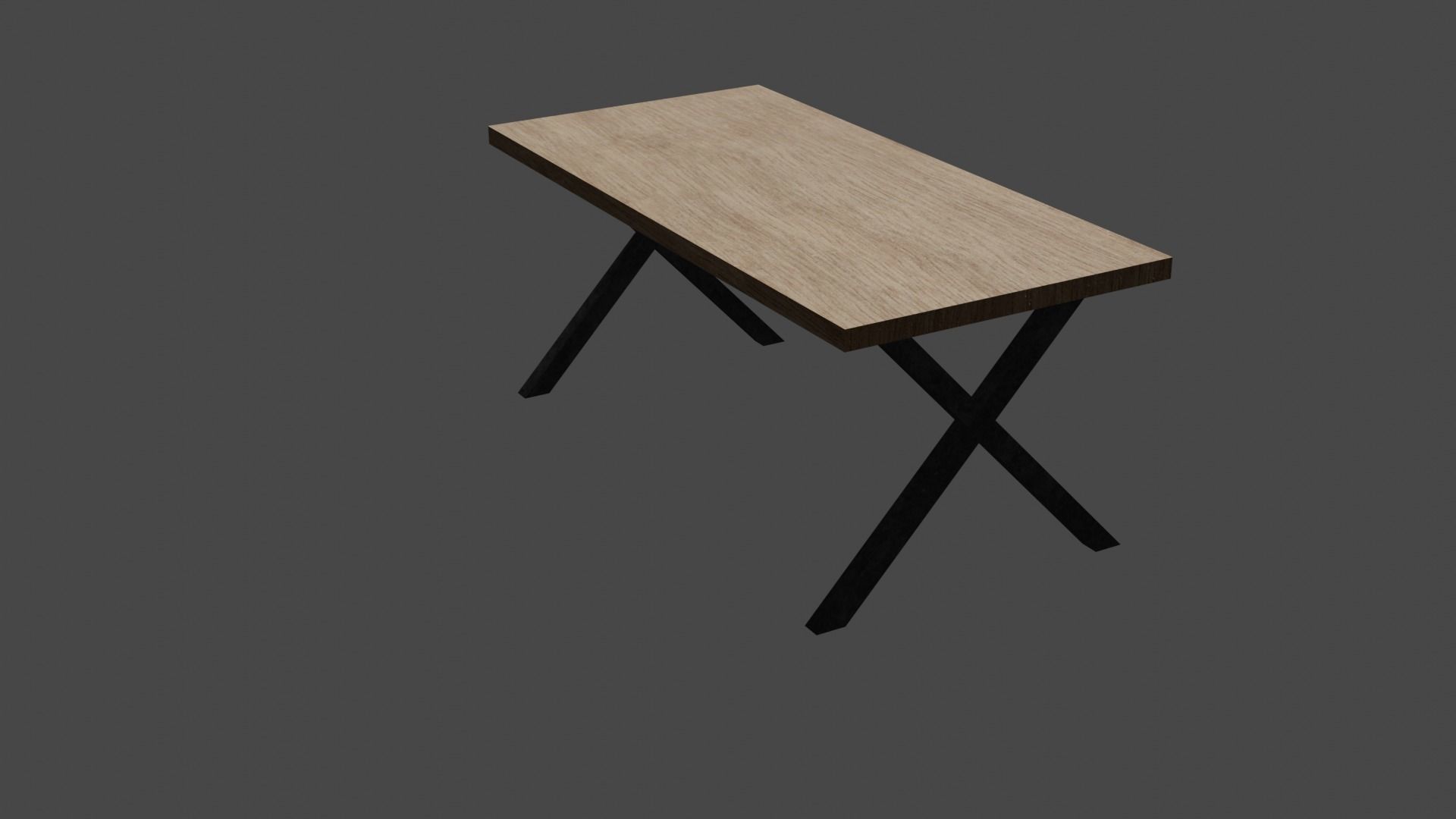 Dinner table low-poly 3d model Low-poly 3D model_5