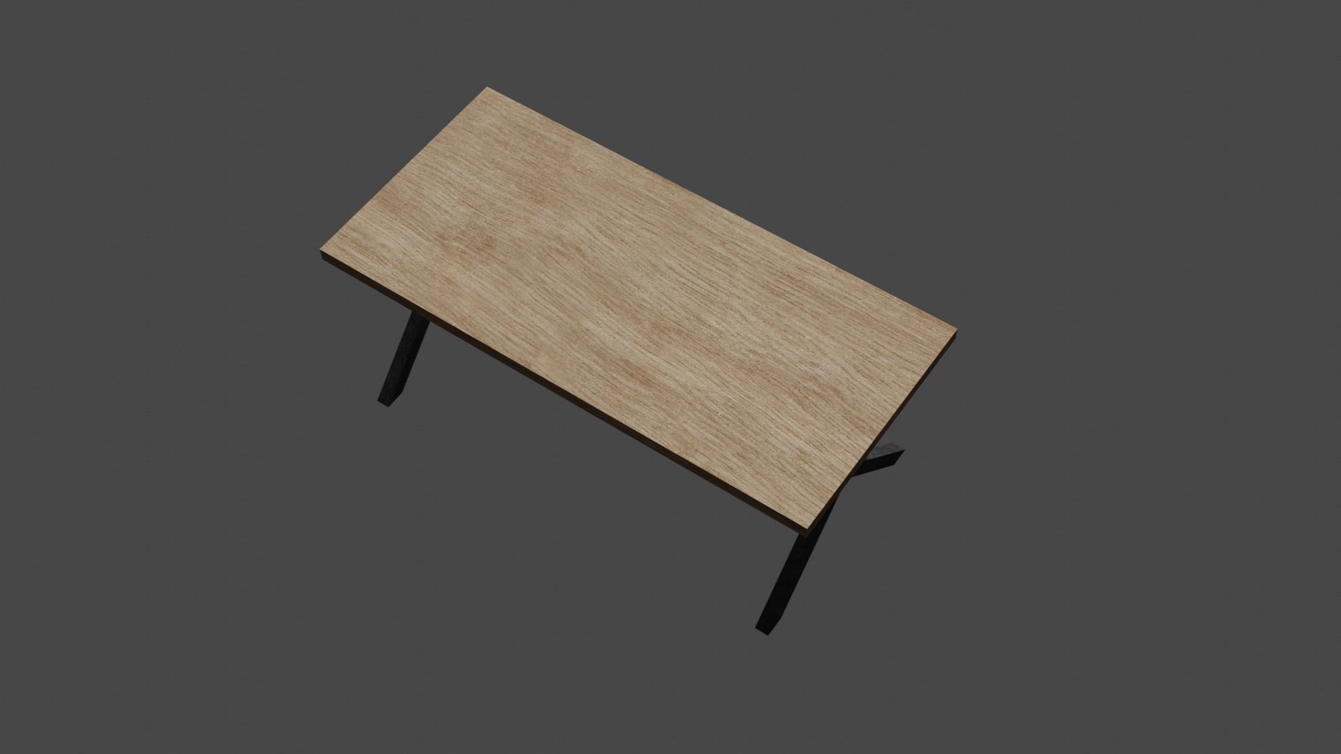 Dinner table low-poly 3d model Low-poly 3D model_6
