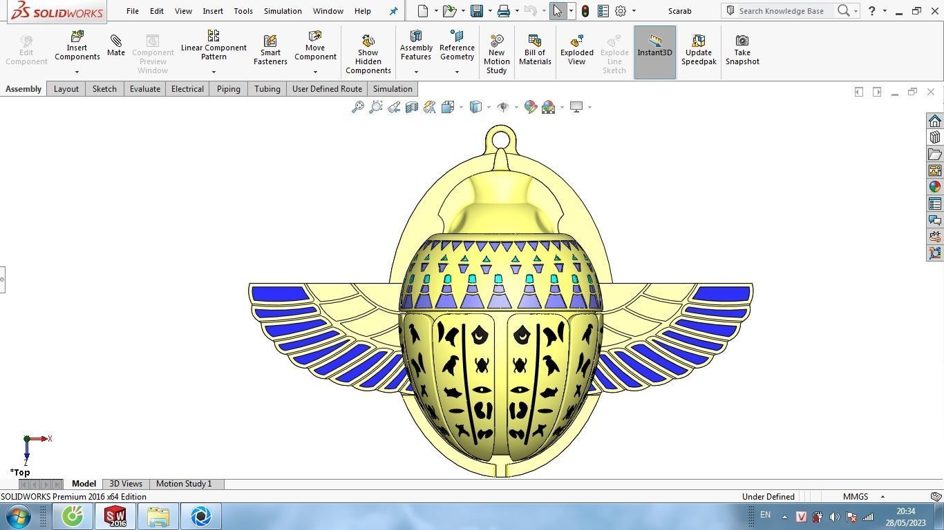 MOON KNIGHT Scarab 3D print model_2