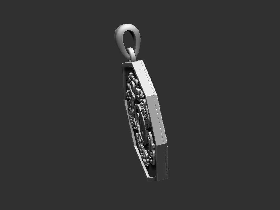 Pakua - Bagua Medal 3D print model_4