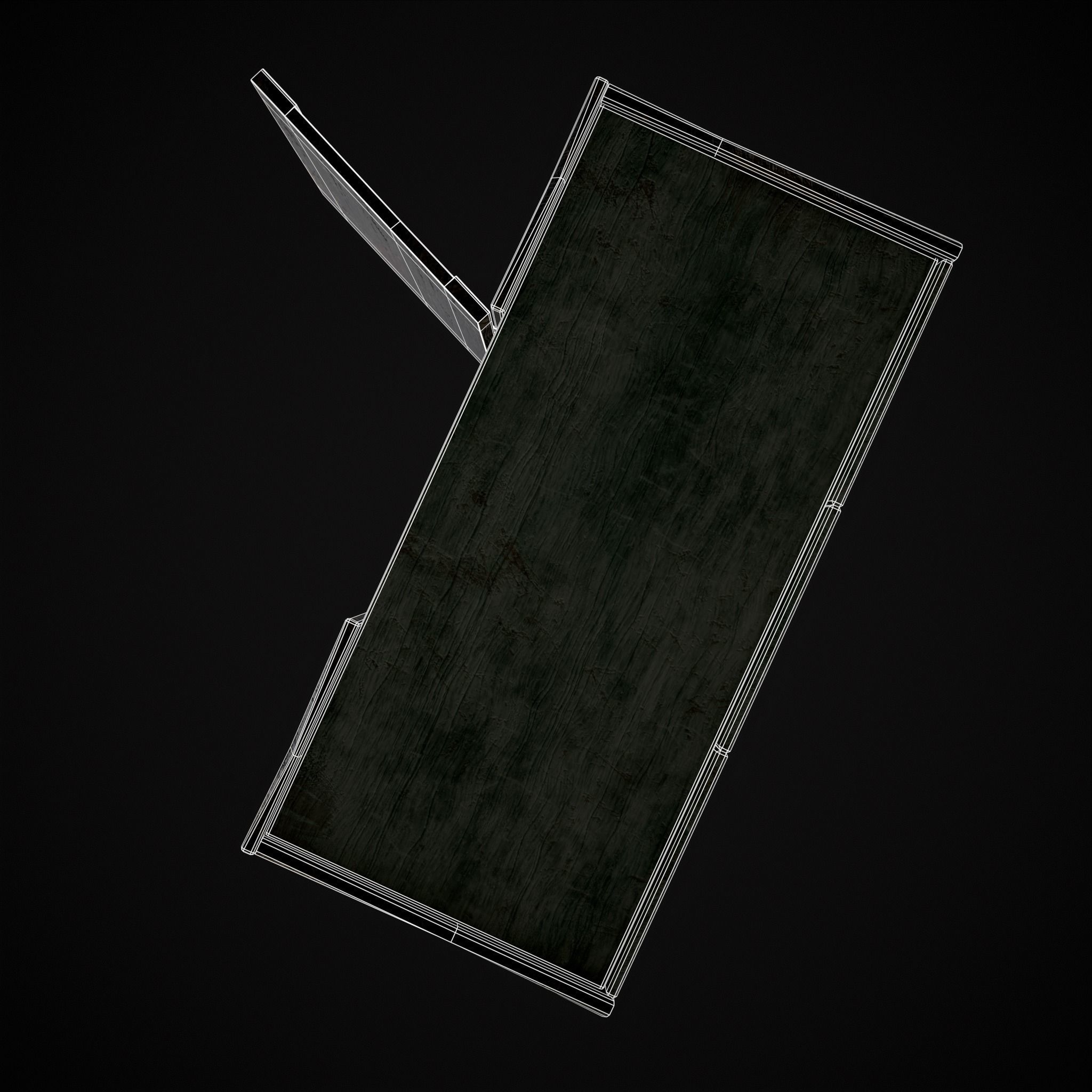 Old Medieval Cabinet Low-poly 3D model_38