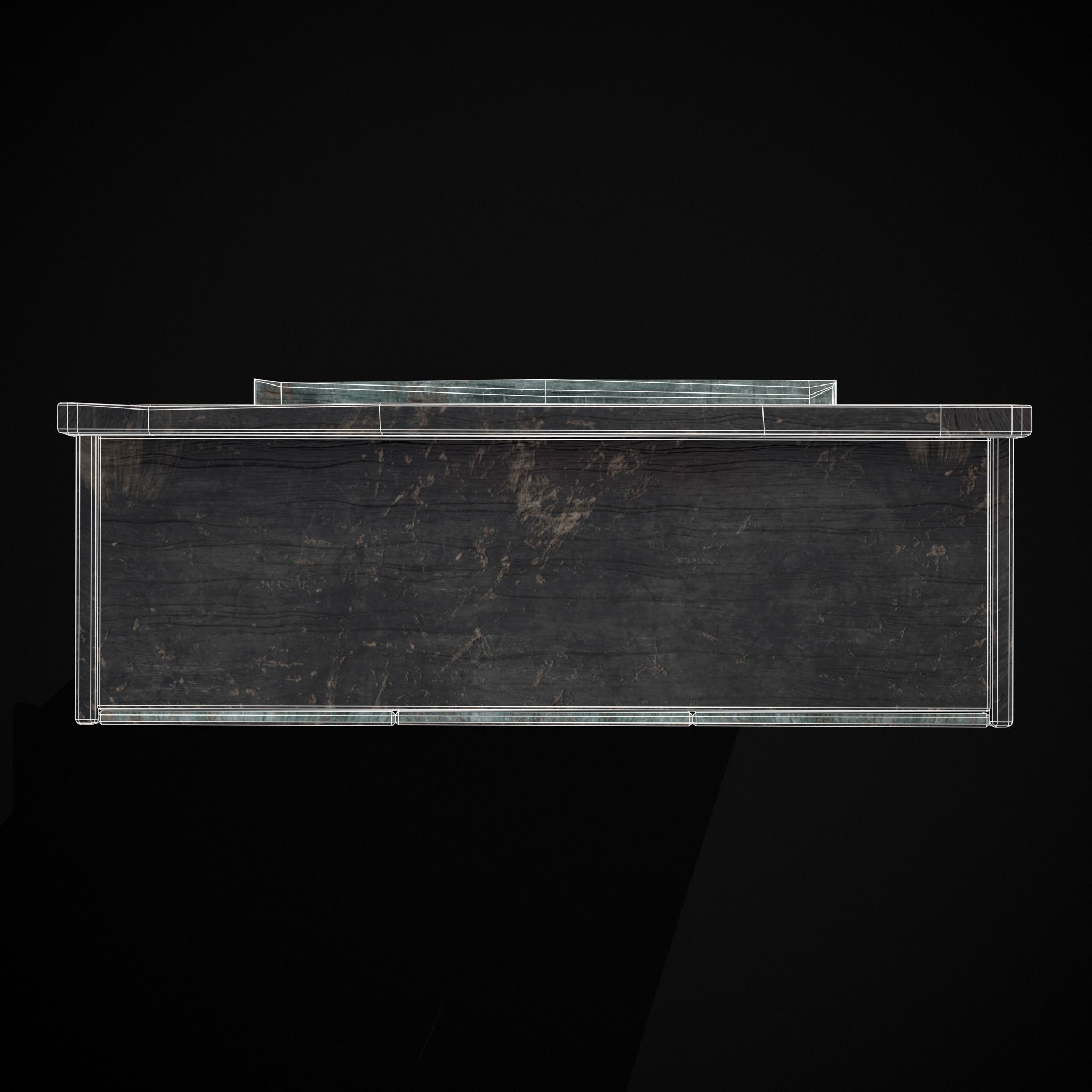 Old Medieval Cabinet Low-poly 3D model_18