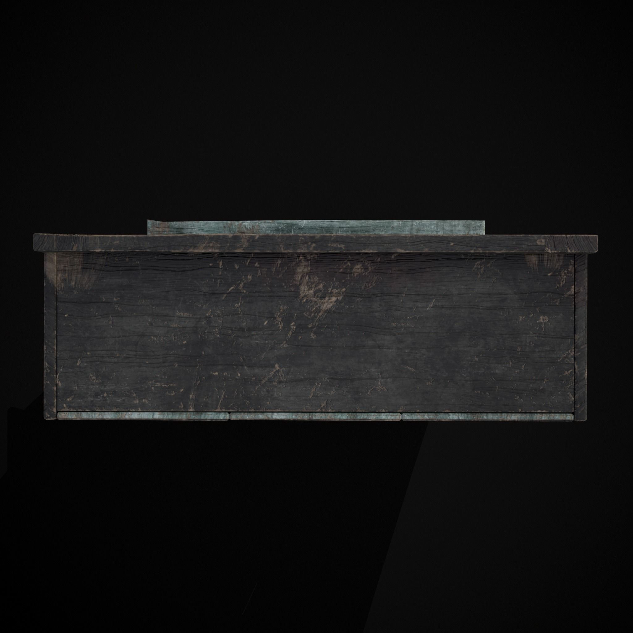 Old Medieval Cabinet Low-poly 3D model_17