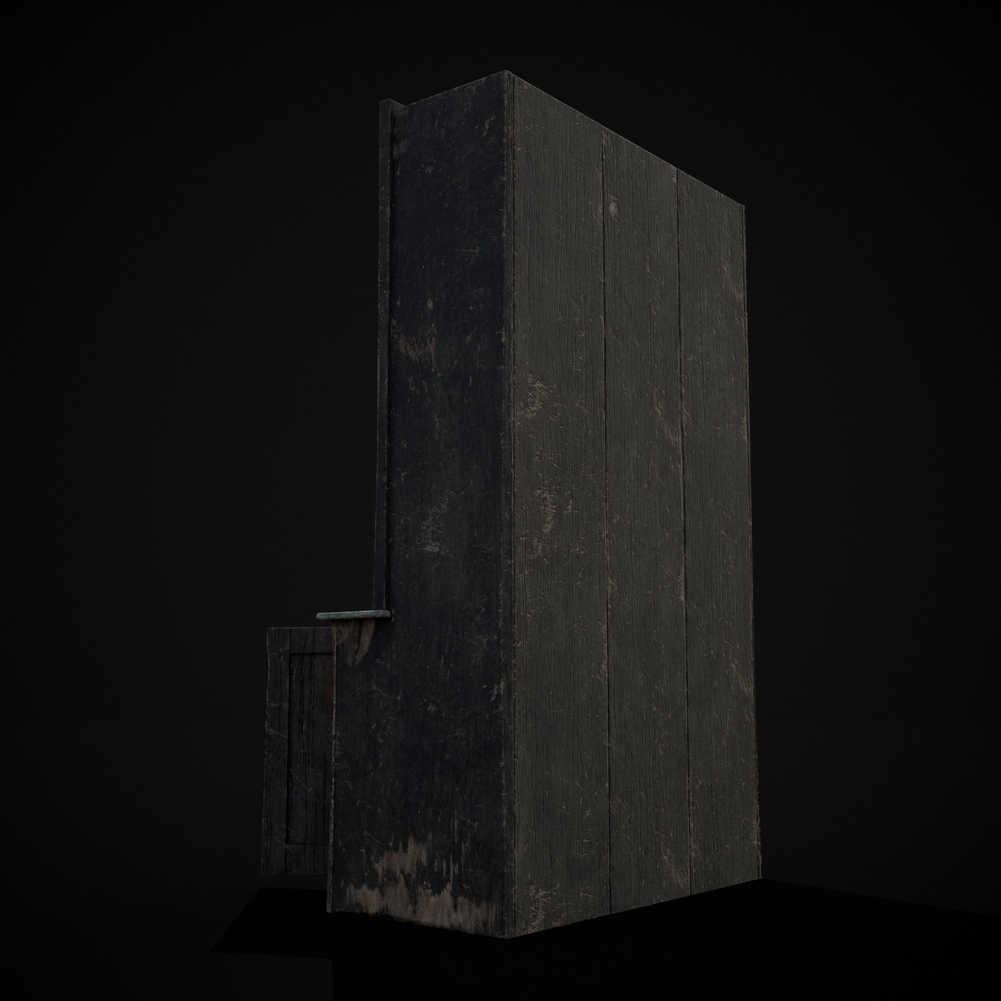 Old Medieval Cabinet Low-poly 3D model_35