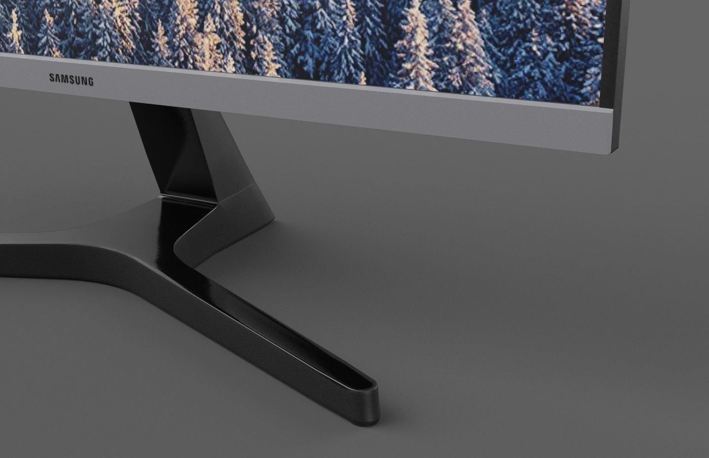 Samsung 24 inch LED Low-poly 3D model_6