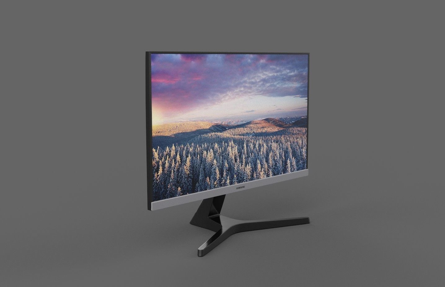 Samsung 24 inch LED Low-poly 3D model_4