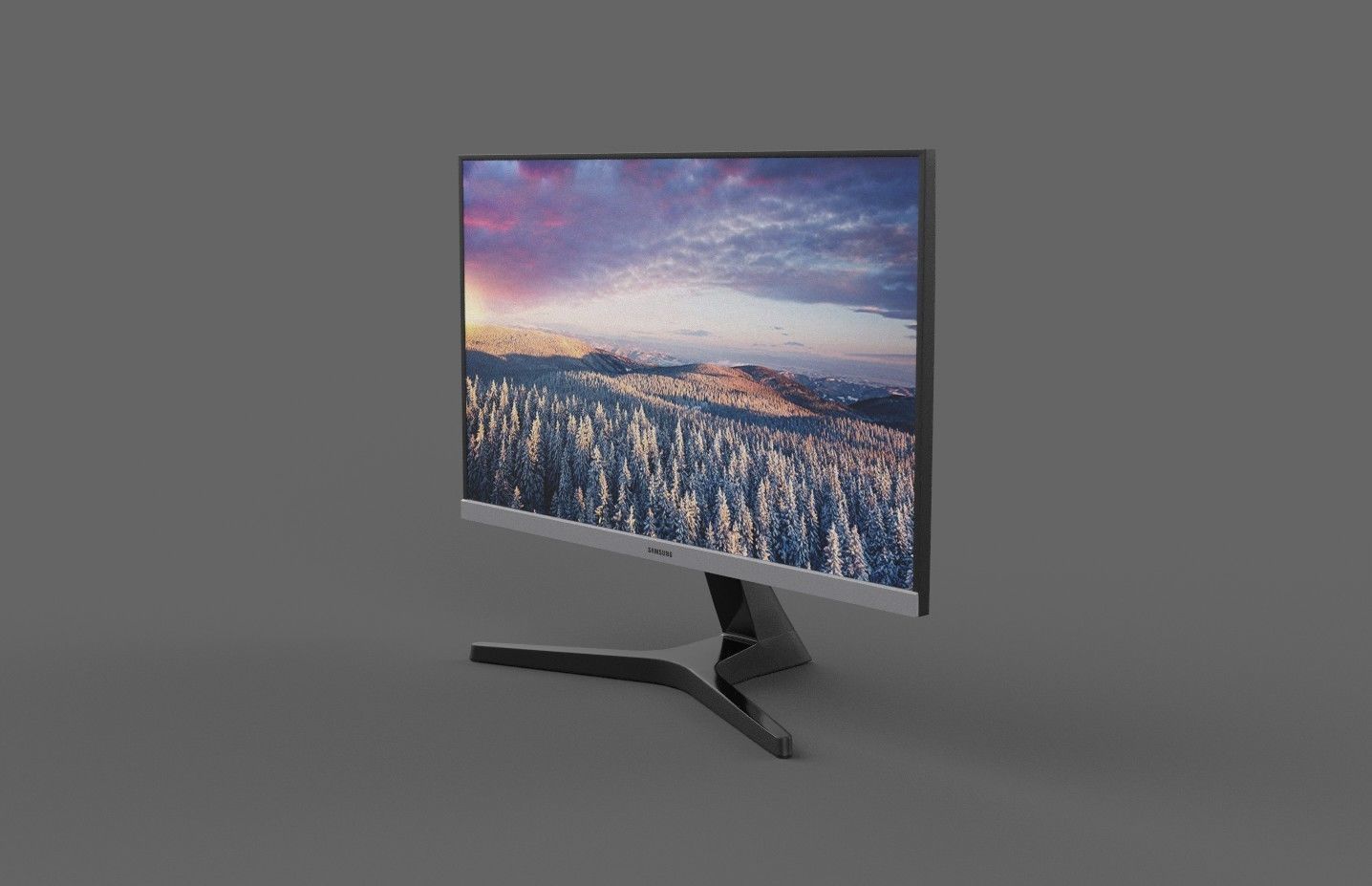 Samsung 24 inch LED Low-poly 3D model_5