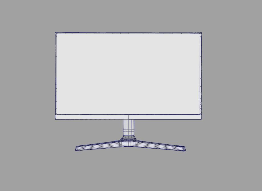 Samsung 24 inch LED Low-poly 3D model_8