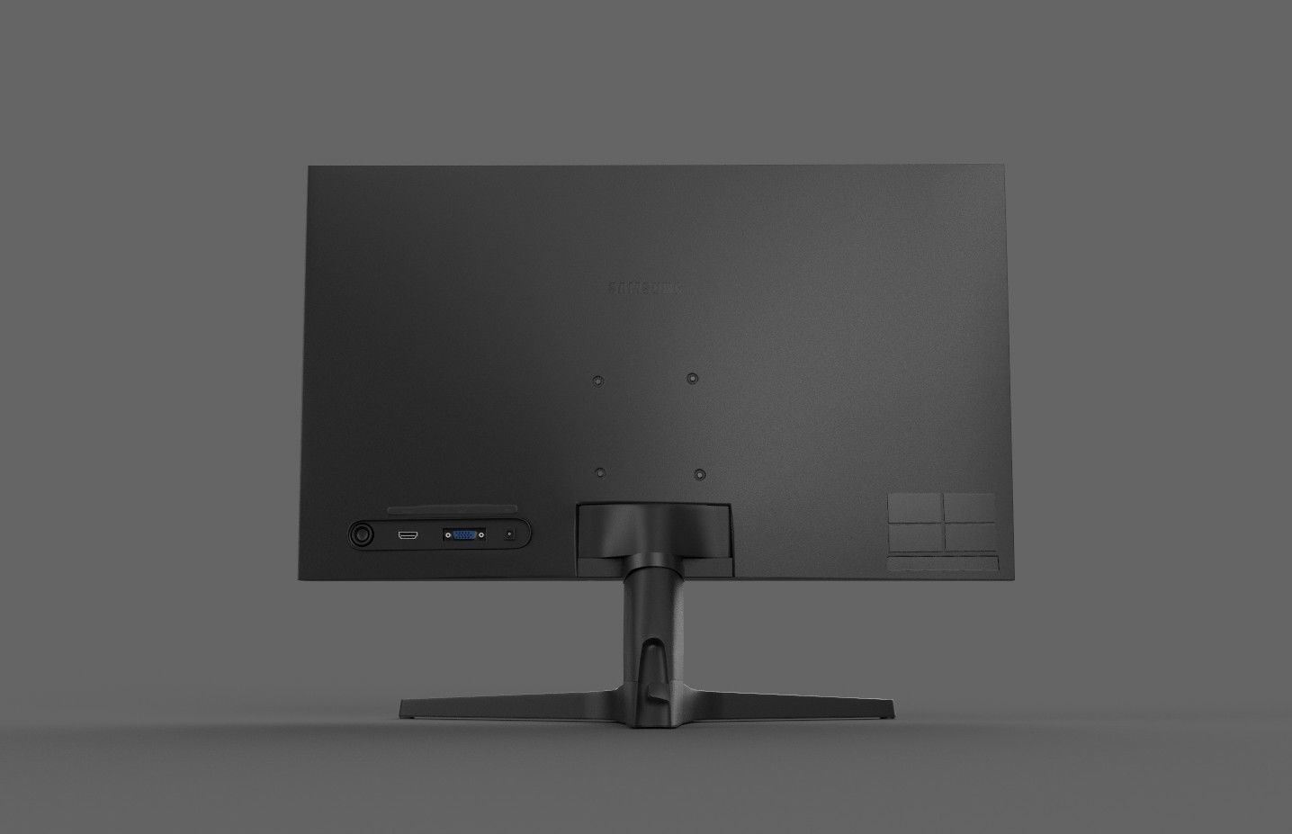 Samsung 24 inch LED Low-poly 3D model_2