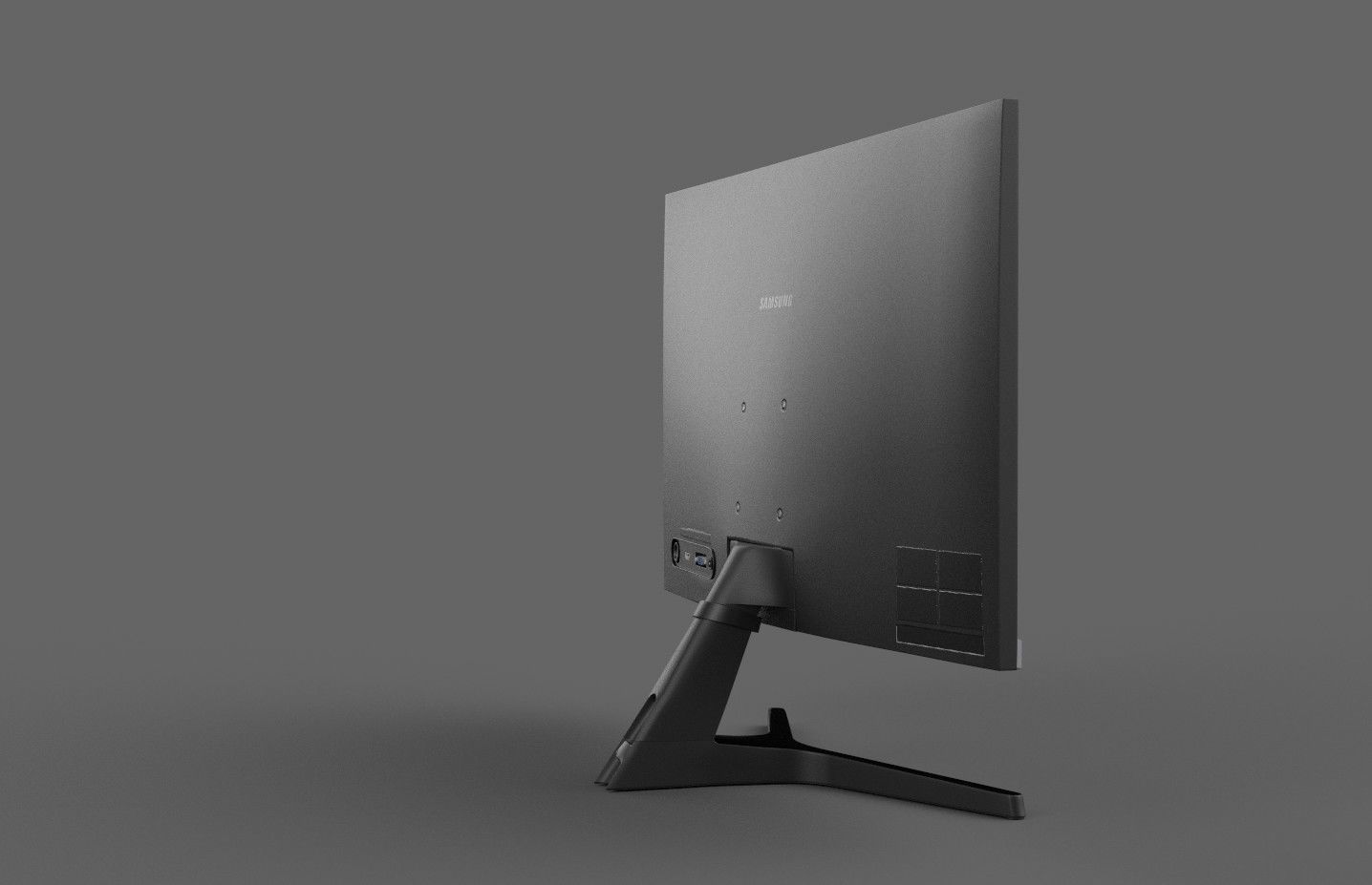 Samsung 24 inch LED Low-poly 3D model_3