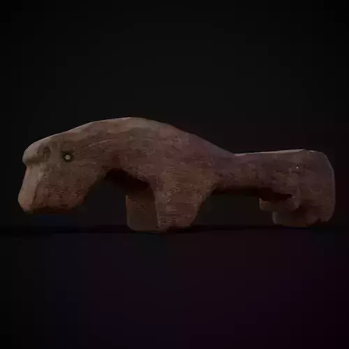 Viking Animal Toy Low-poly 3D model