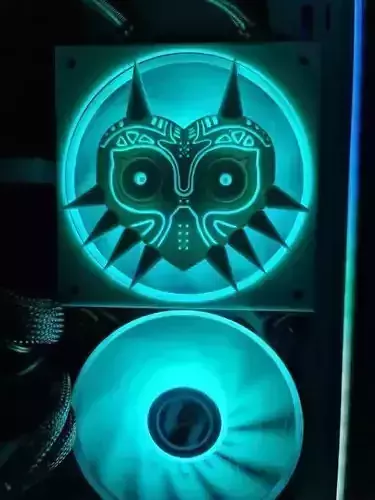 Majoras Mask 120mm Fan cover 3D print model