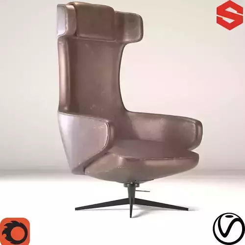 GRAND REPOS Chair Free low-poly 3D model