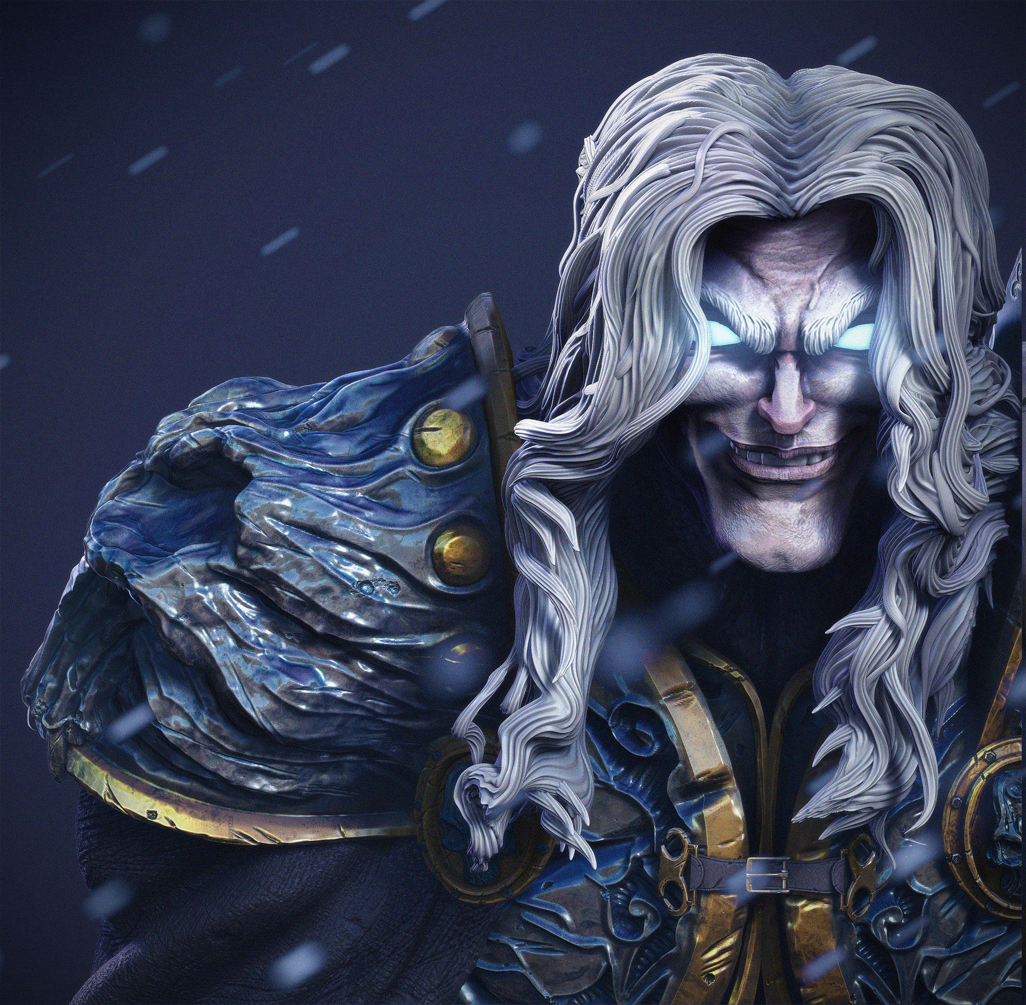Arthas - Bust  3D print model_1