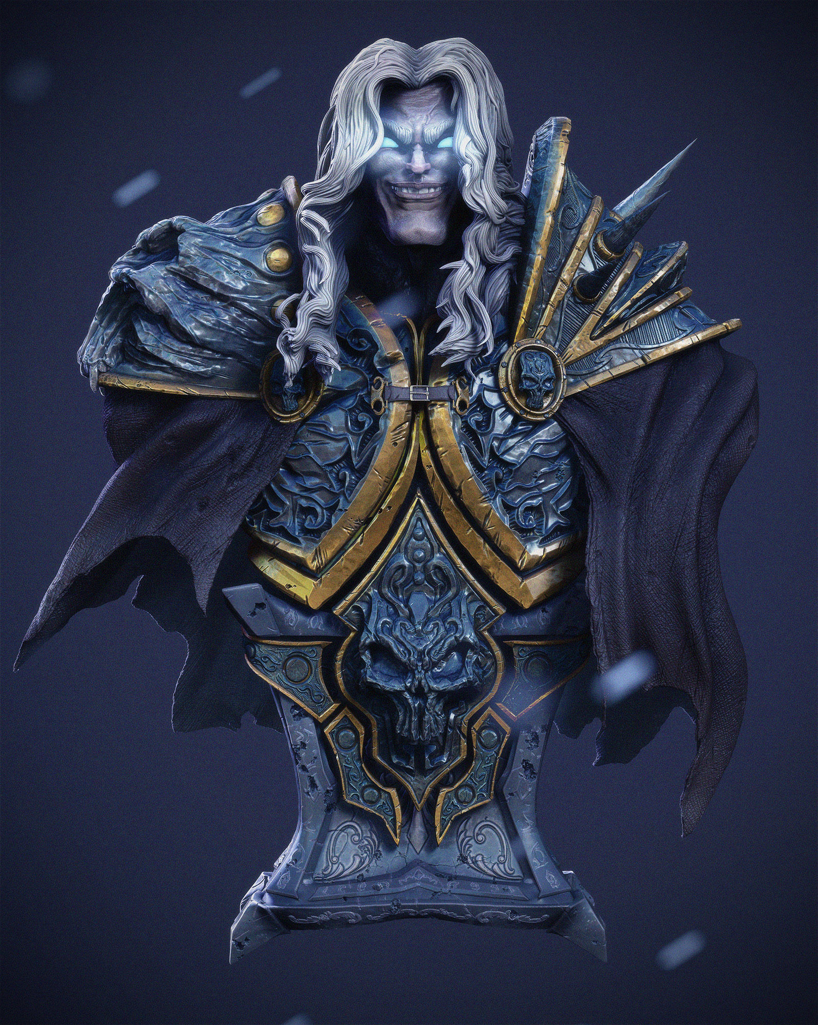 Arthas - Bust  3D print model_2