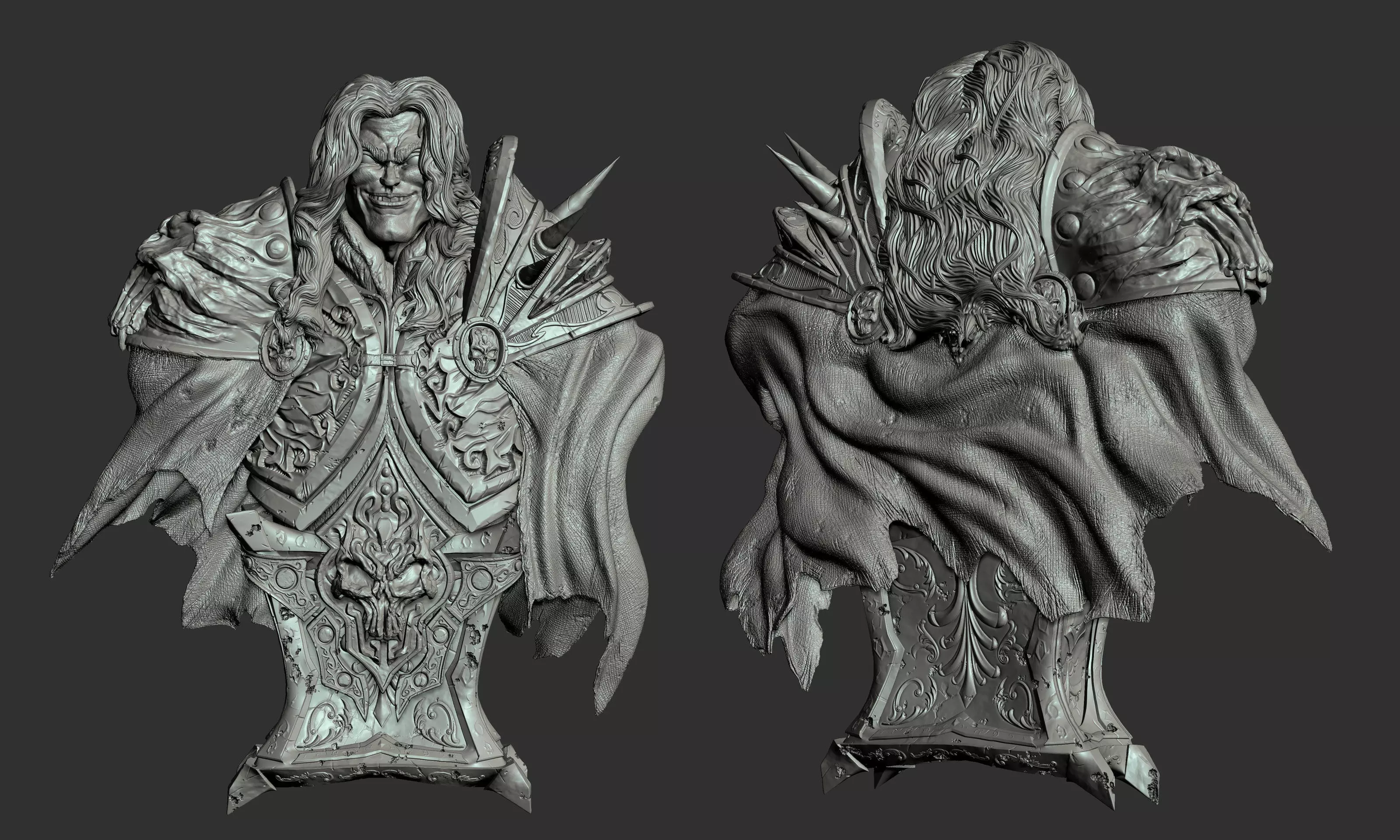 Arthas - Bust  3D print model_0
