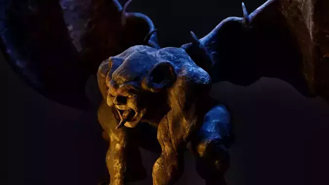 Gargoyle Low-poly 3D model