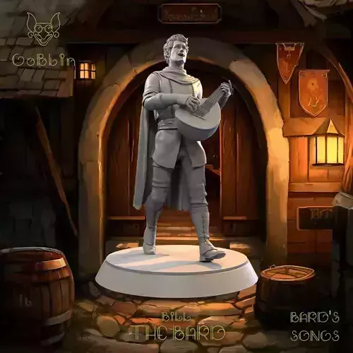 Bill The Bard 1 -Bard Songs 3D print model