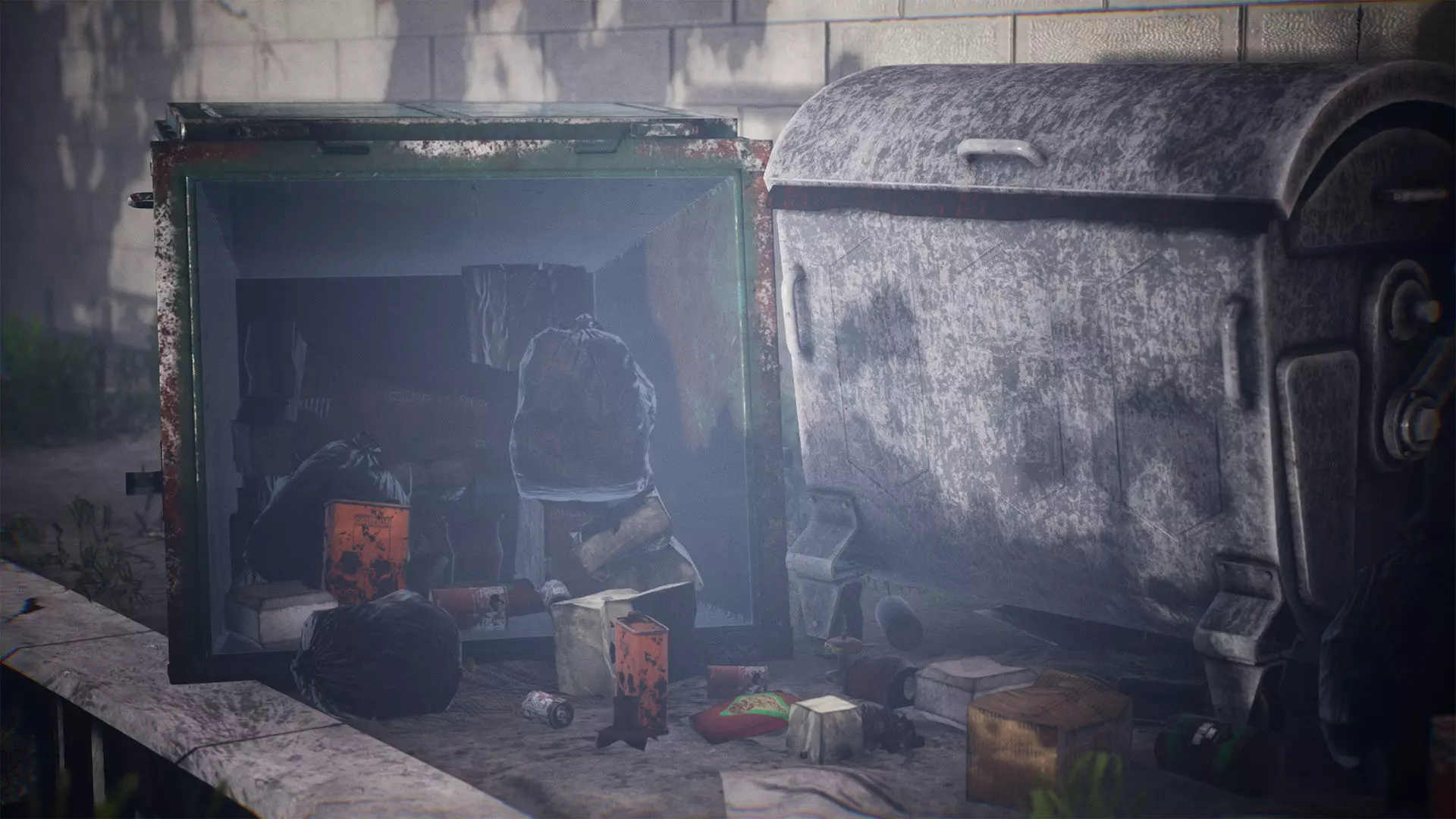 Garbage and Trash Package 60 Assets Low-poly 3D model_0