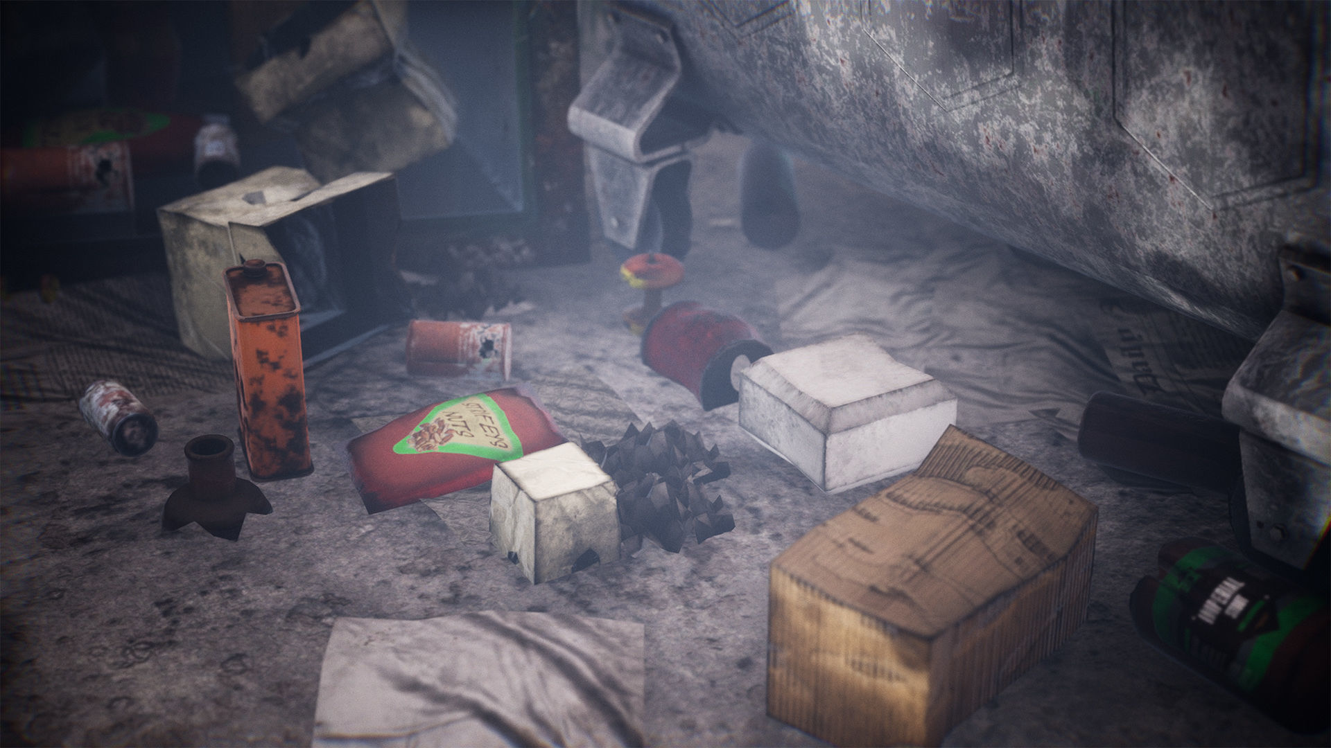 Garbage and Trash Package 60 Assets Low-poly 3D model_2