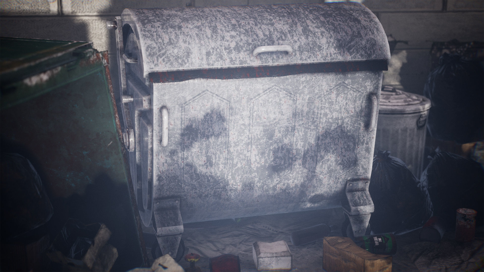 Garbage and Trash Package 60 Assets Low-poly 3D model_9