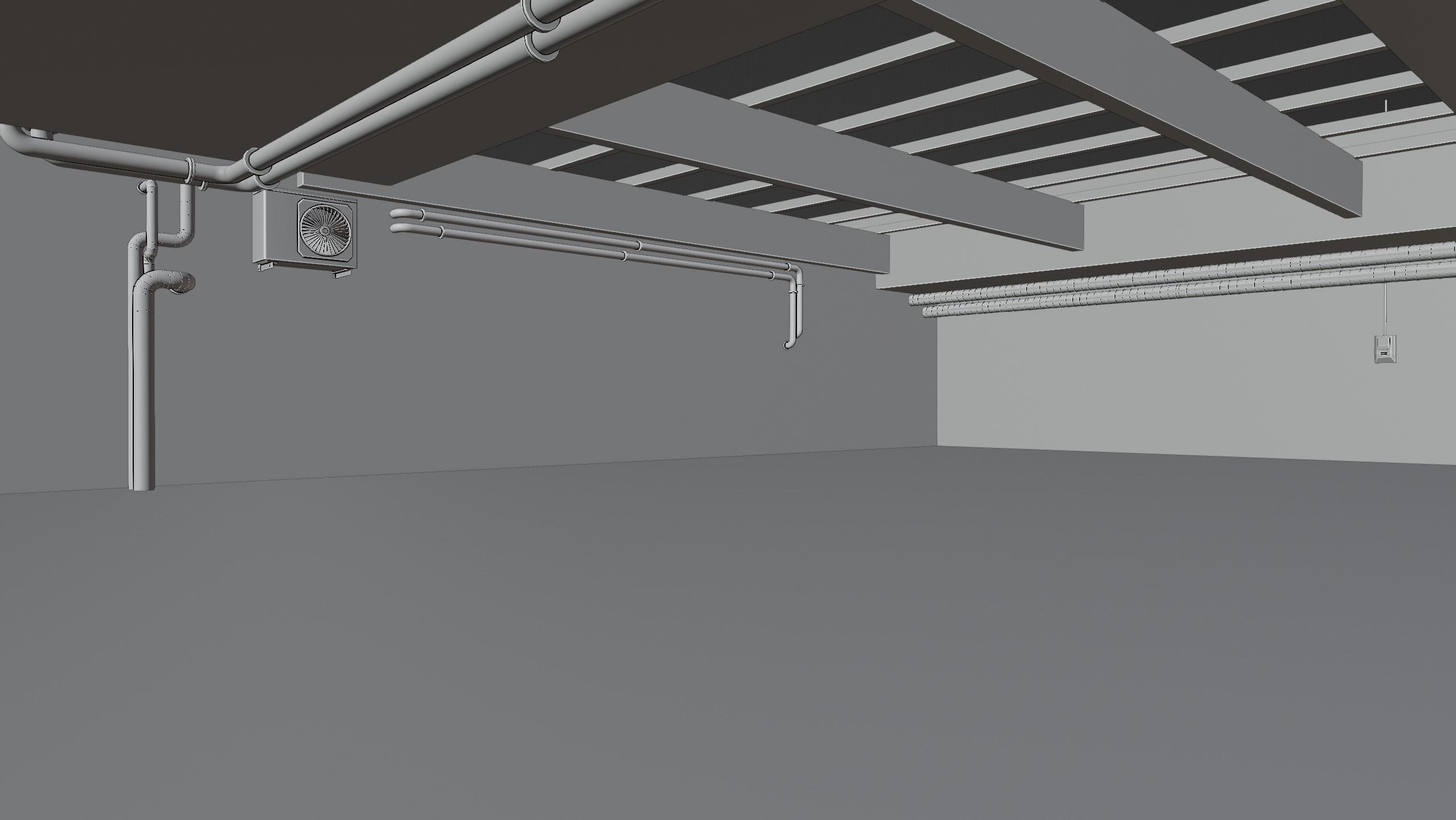 Car Lighting Concrete Place 3D Blend Textured FBX OBJ MTL Files  3D model_5