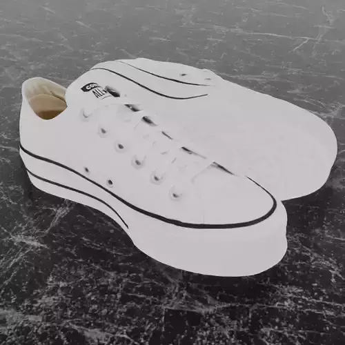 CONVERSE 3D SHOES - WHITE LOW