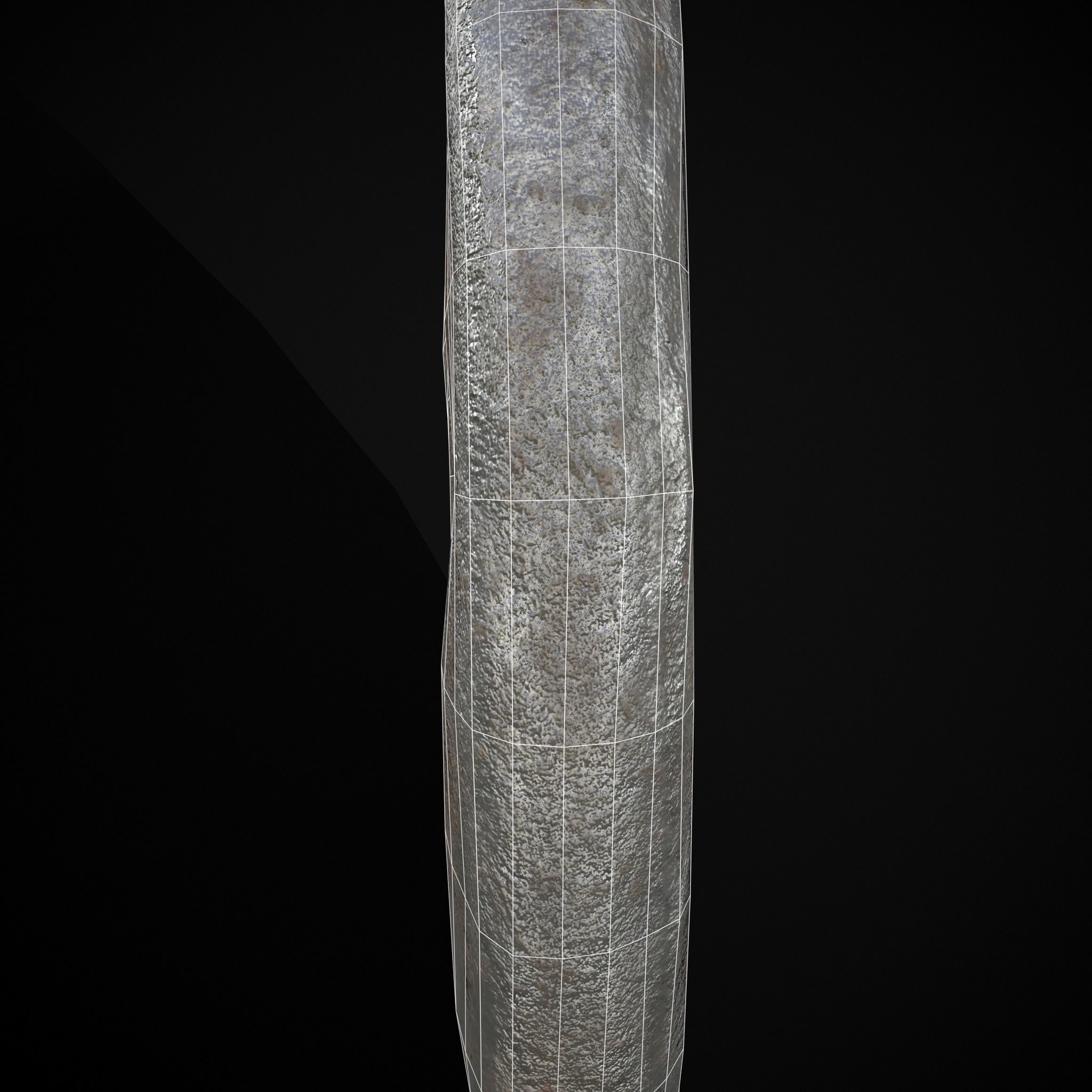 Medieval Engraved Horse Coin  Low-poly 3D model_20