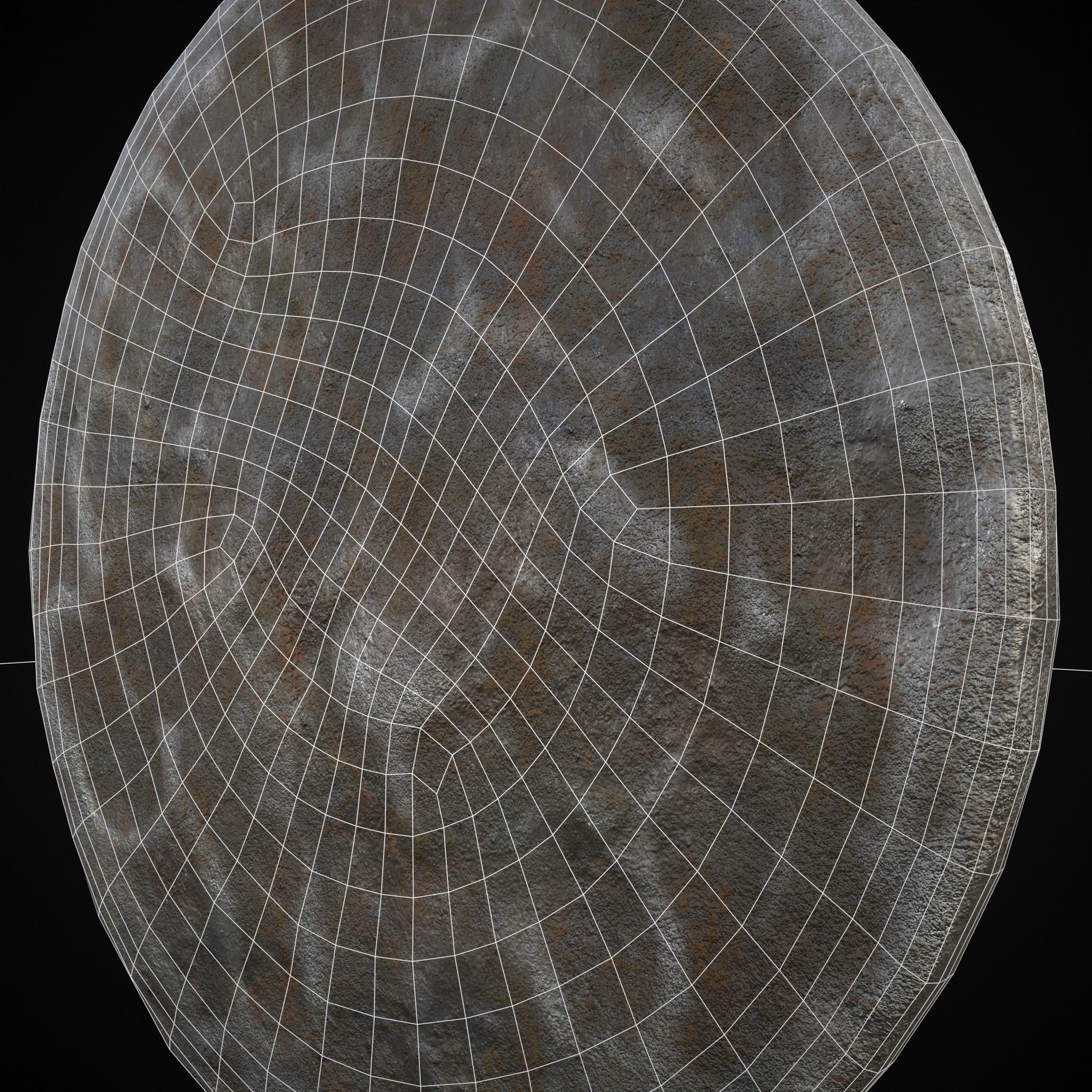 Medieval Engraved Horse Coin  Low-poly 3D model_22