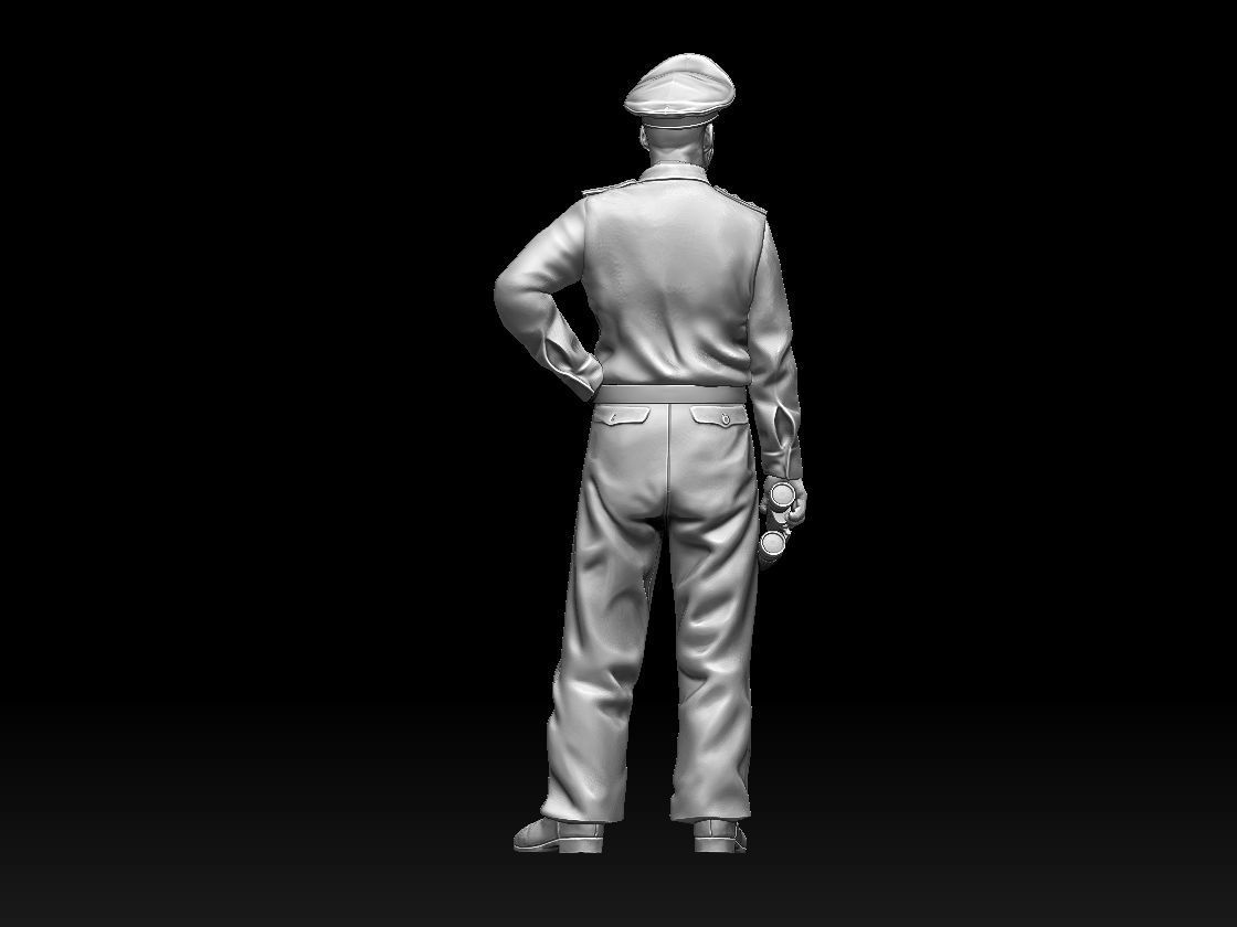 german officer u-boat 3D print model_15