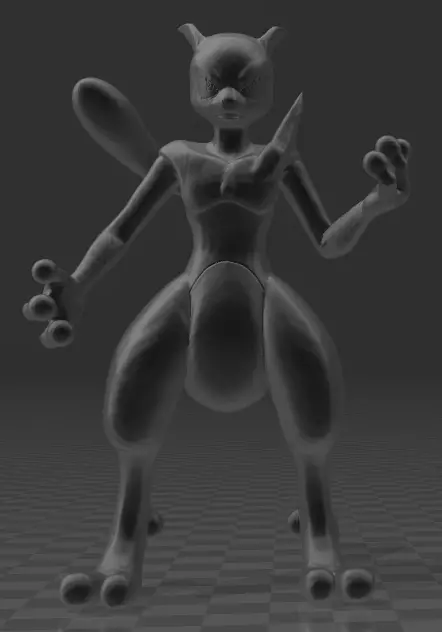 shadow mewtwo  3D print model_0
