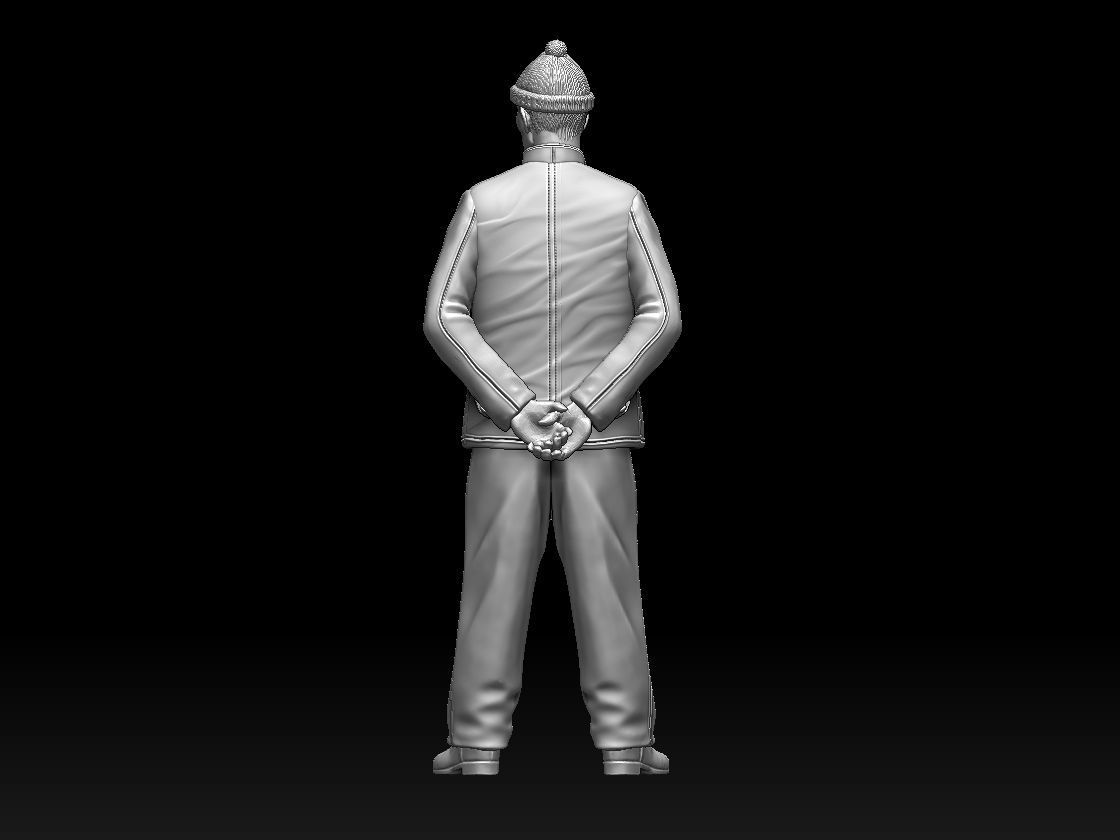 german officer u-boat 3D print model_27