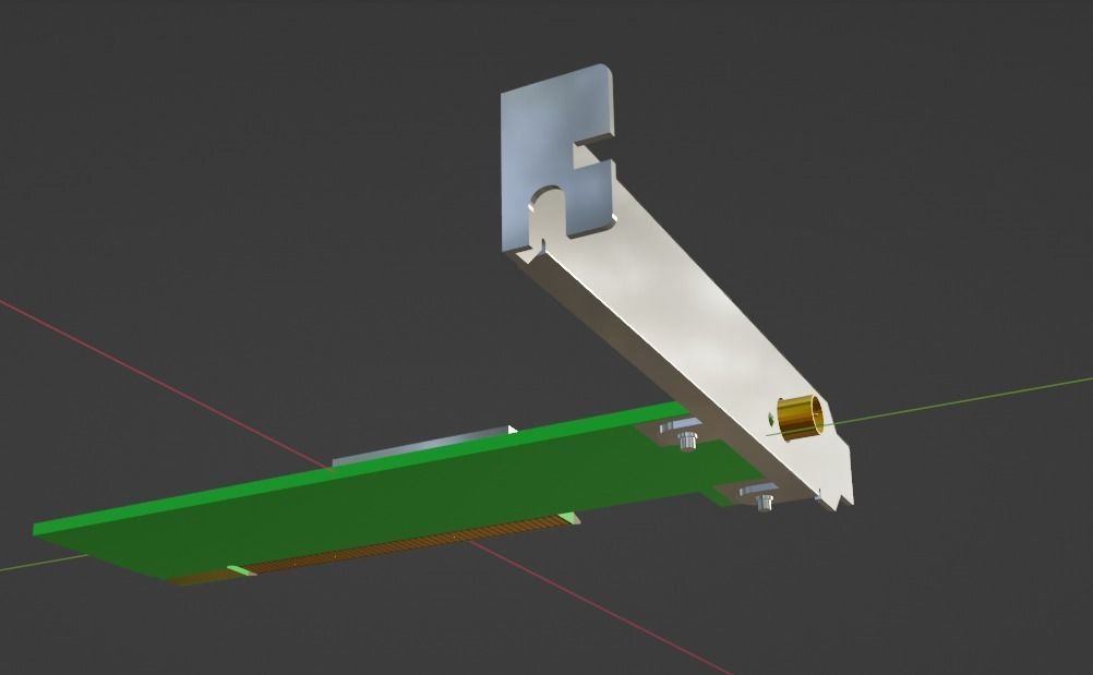PCI WiFi card  Free 3D model_4