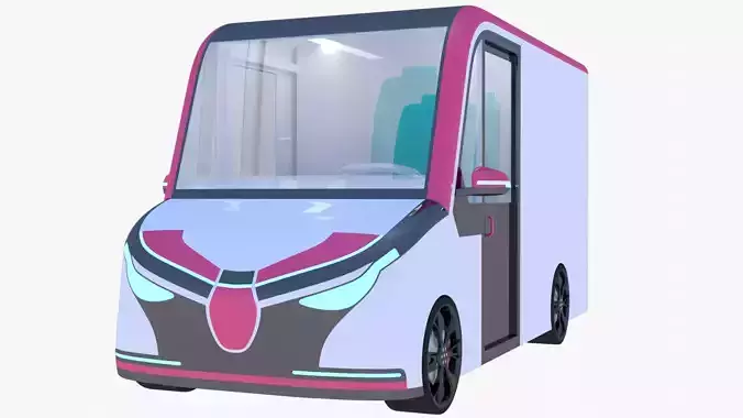 Delivery van concept 2023 3D model