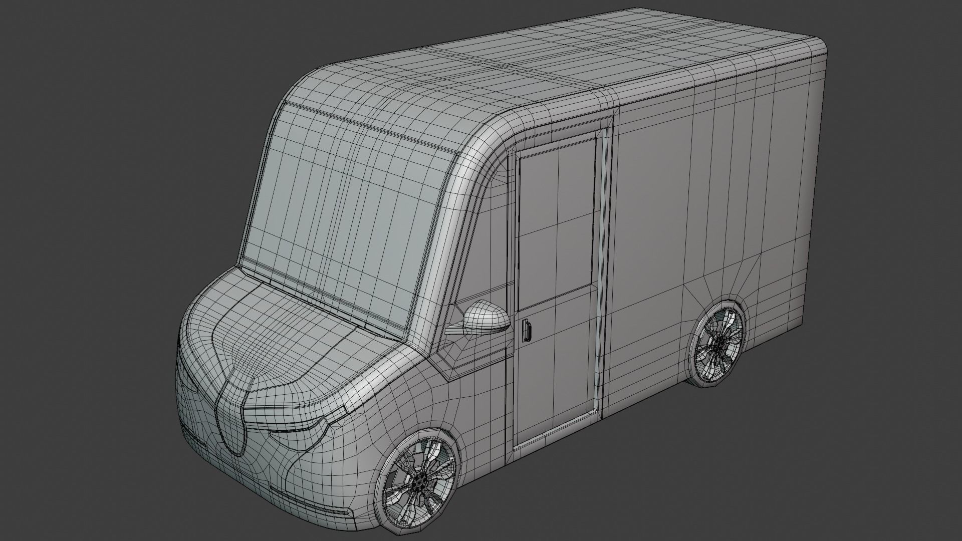 Delivery van concept 2023 3D model_7