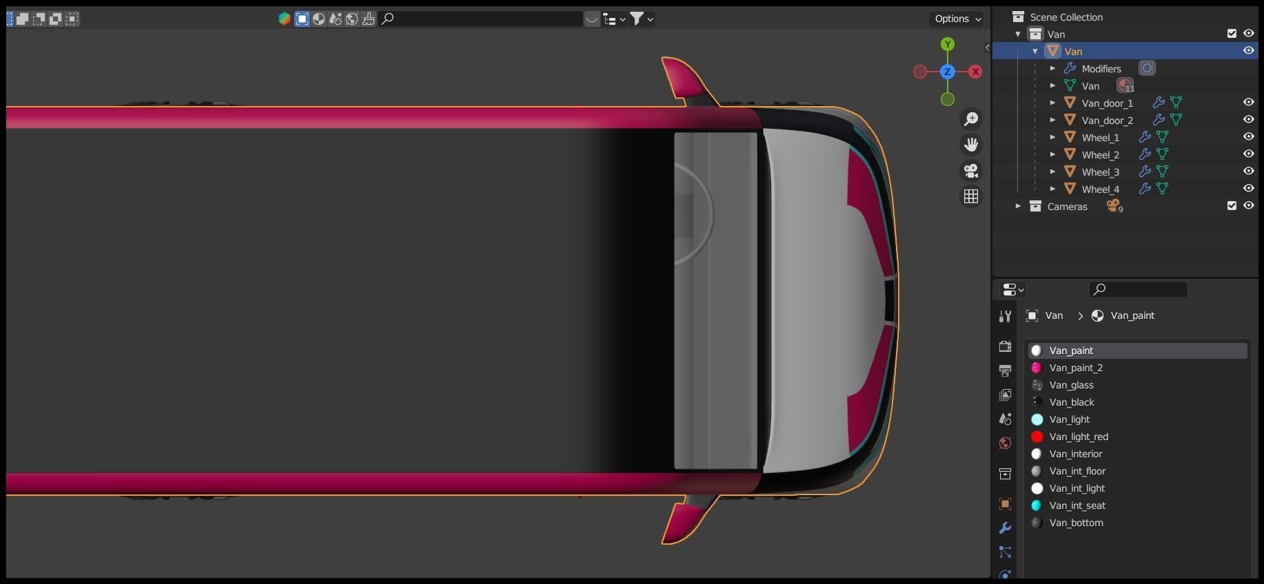 Delivery van concept 2023 3D model_22