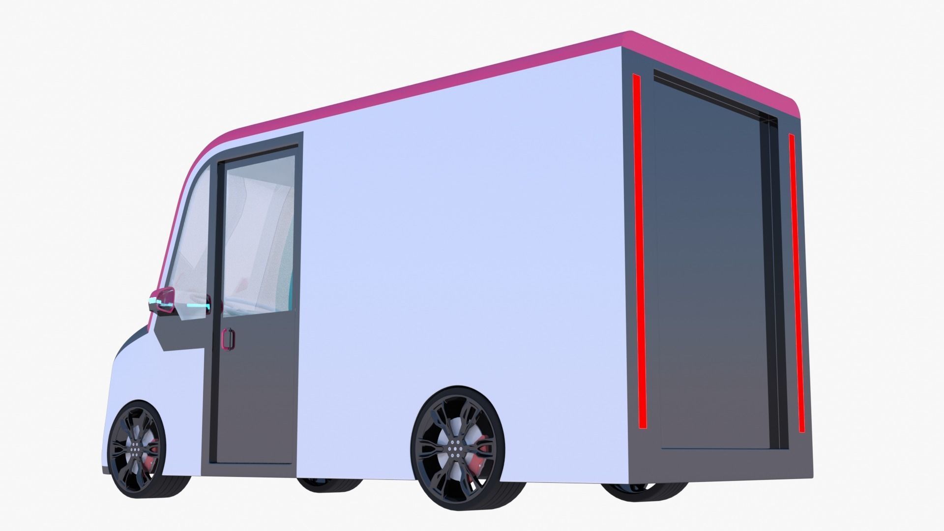 Delivery van concept 2023 3D model_13