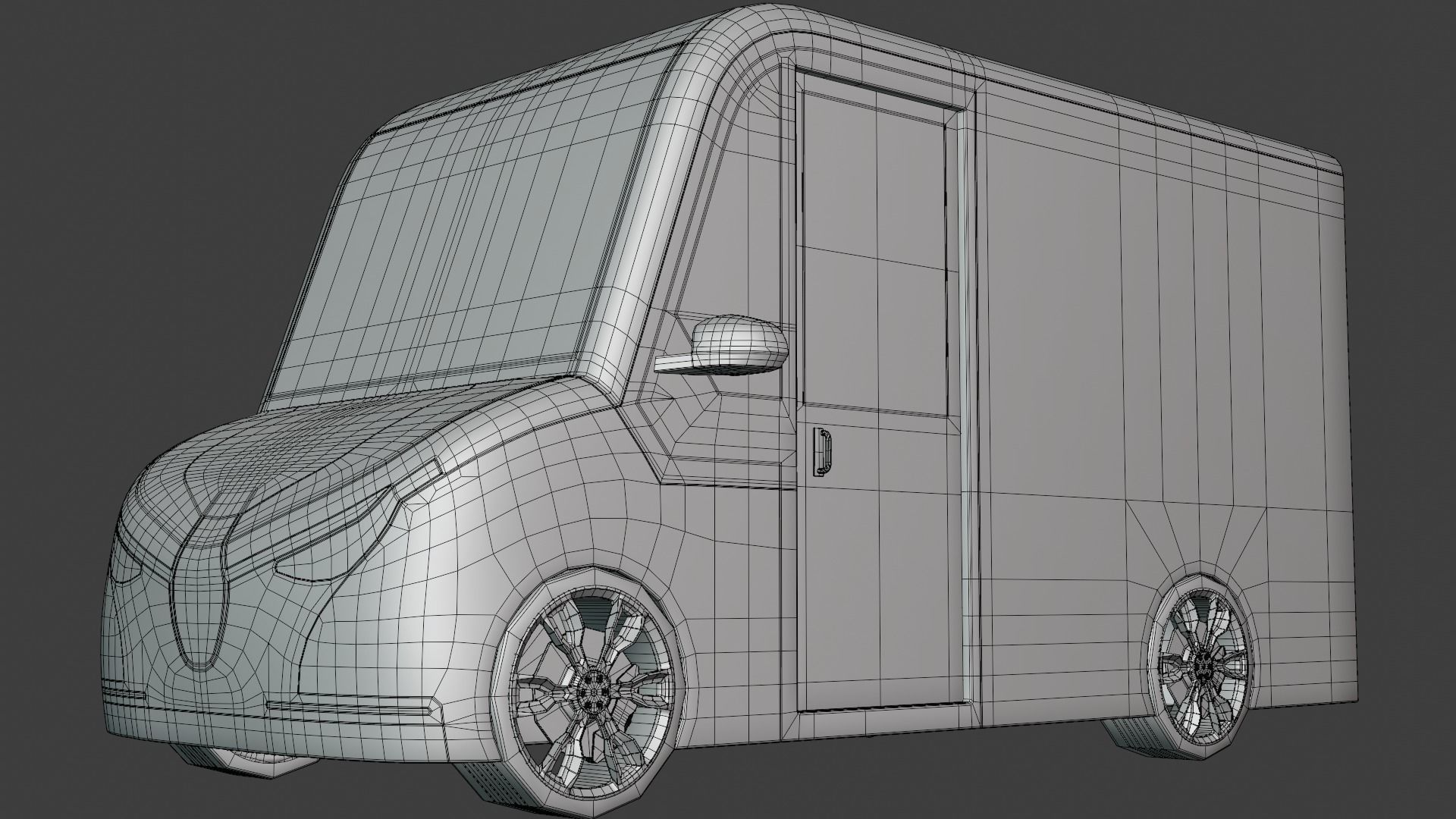 Delivery van concept 2023 3D model_10