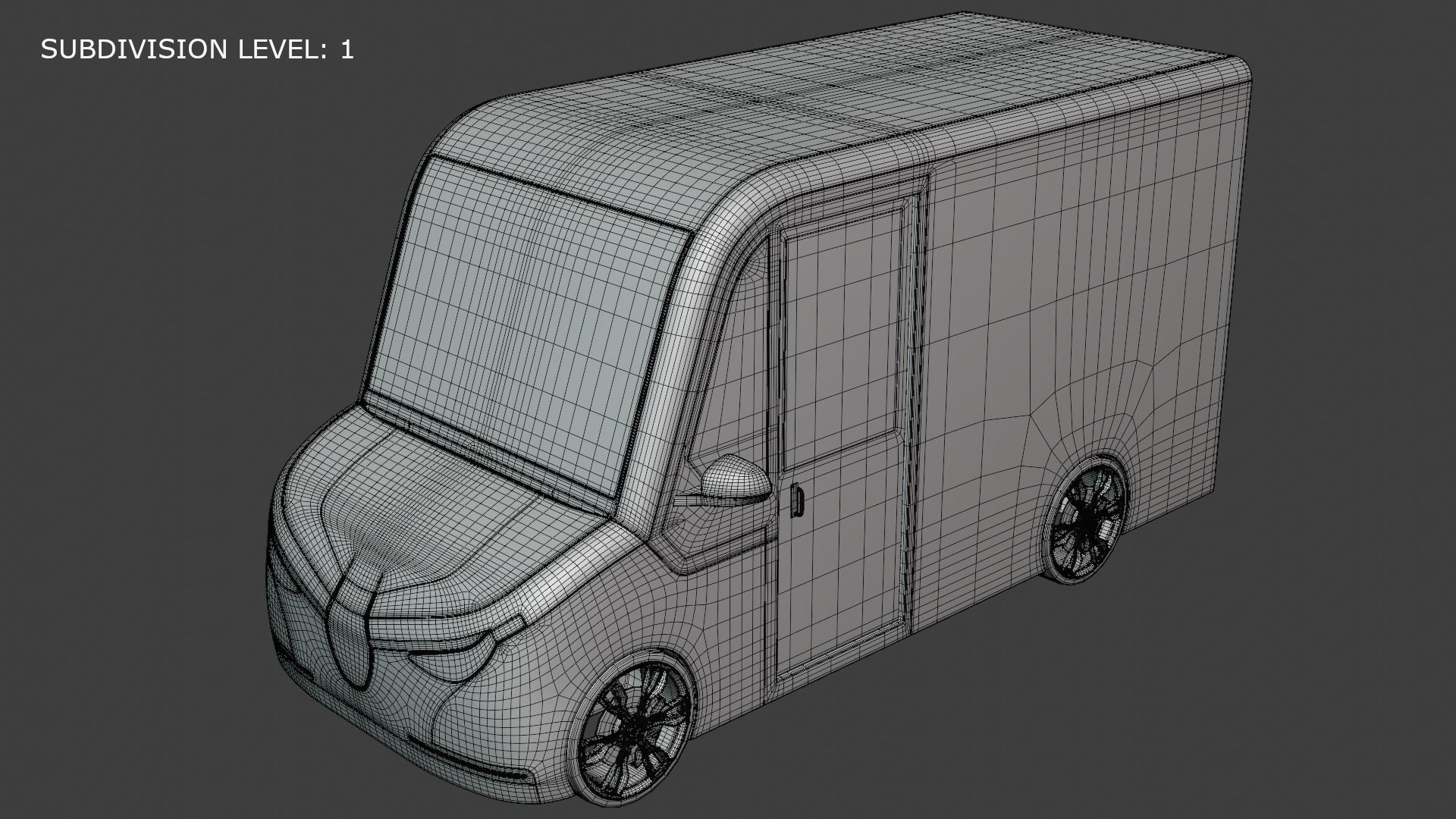 Delivery van concept 2023 3D model_8