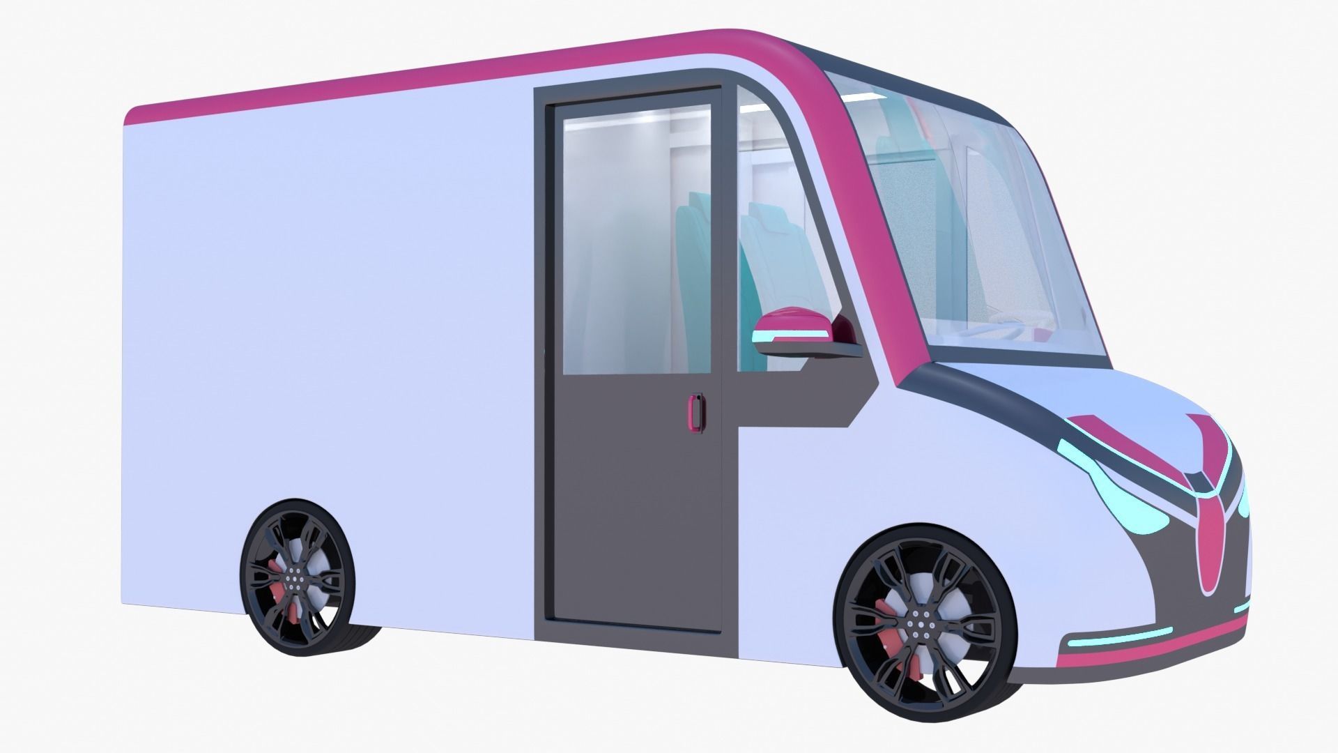 Delivery van concept 2023 3D model_4