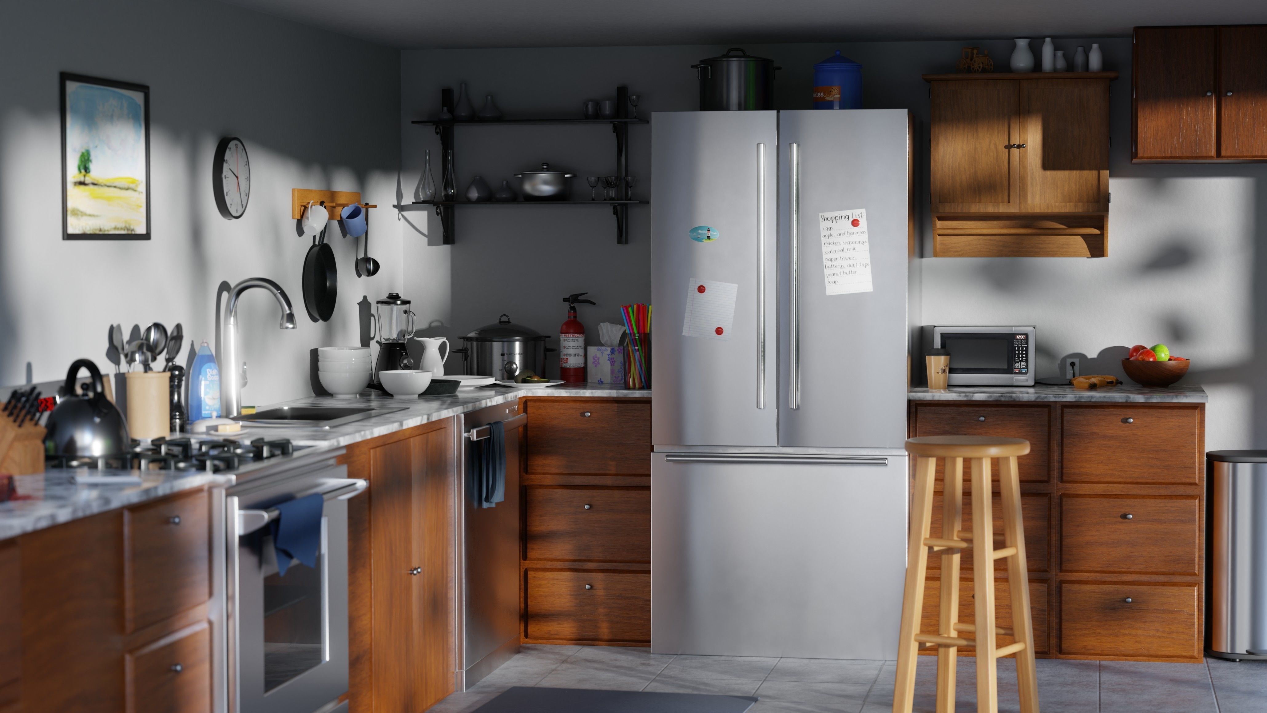 Furniture And Home Asset Pack - Blender 3D model_10