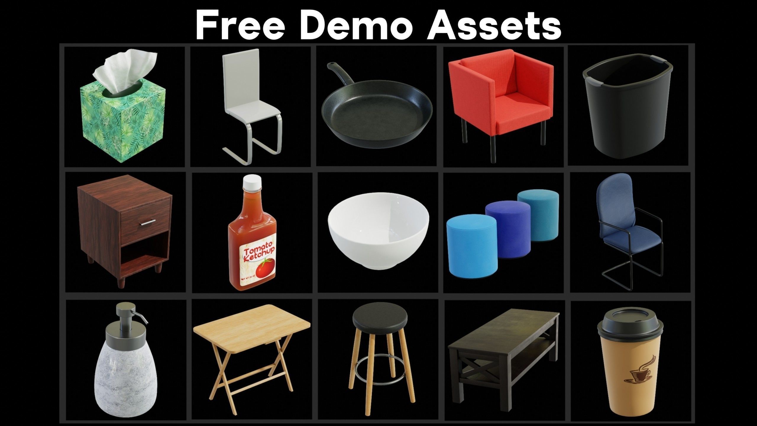 Furniture And Home Asset Pack - Blender 3D model_6