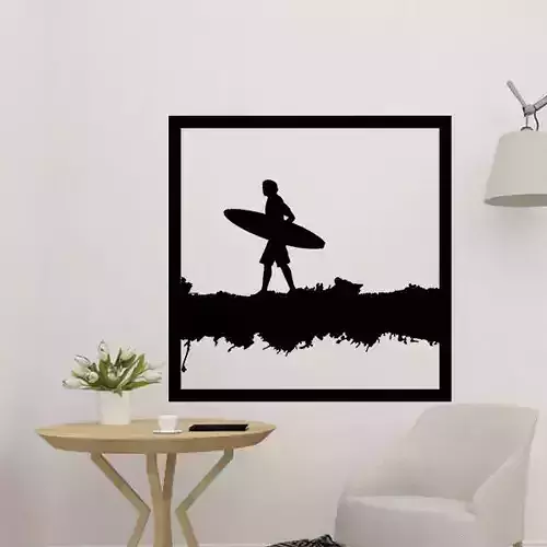 Surfing Wall Decoration