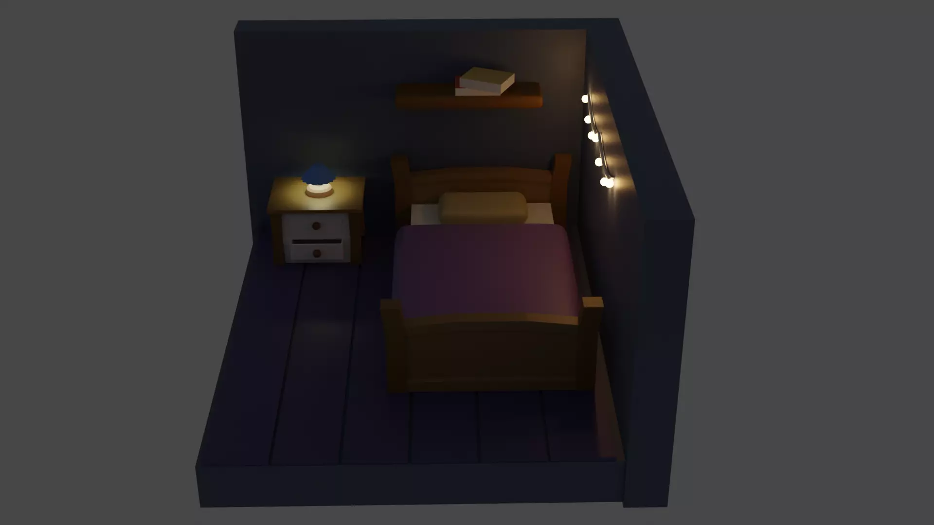 Bed Room Free 3D model