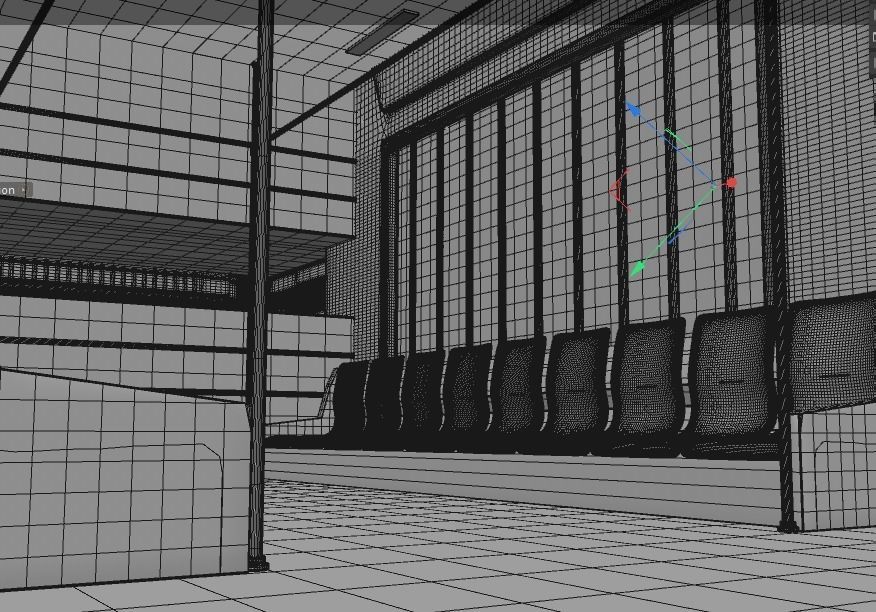 The Train in Cyberpunk style 3D model_5